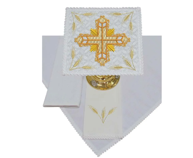 Liturgical Altar Linen Set 4-Piece Embroidered