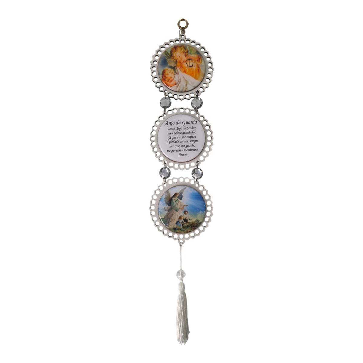 Religious Mandala Door & Wall Hanging with Prayer - 16.1 Inch