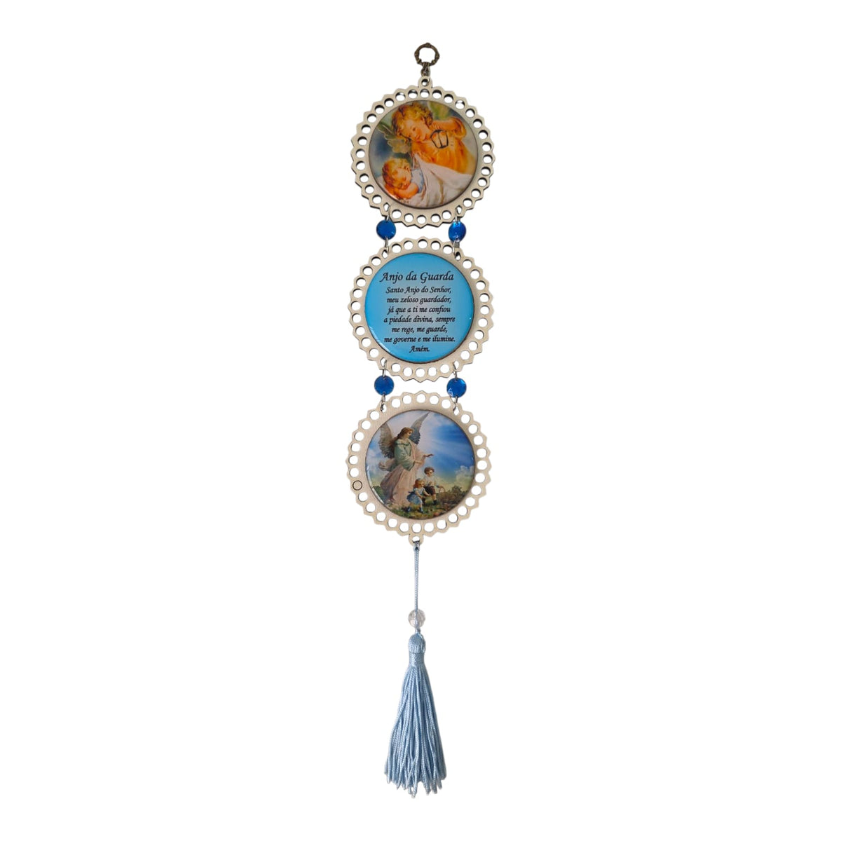 Religious Mandala Door & Wall Hanging with Prayer - 16.1 Inch