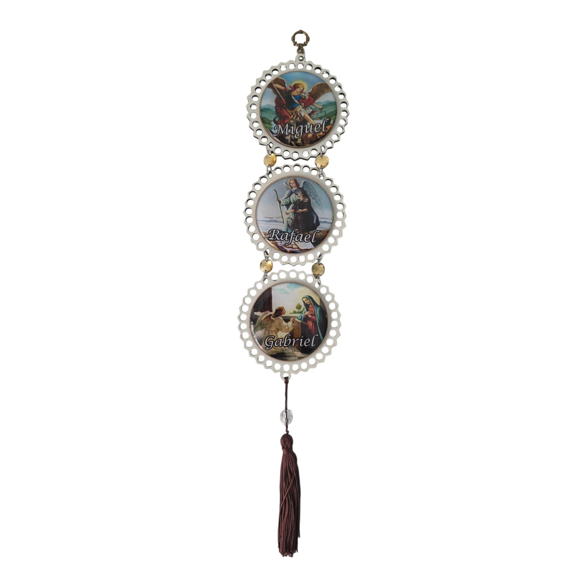 Religious Mandala Door & Wall Hanging with Prayer - 16.1 Inch