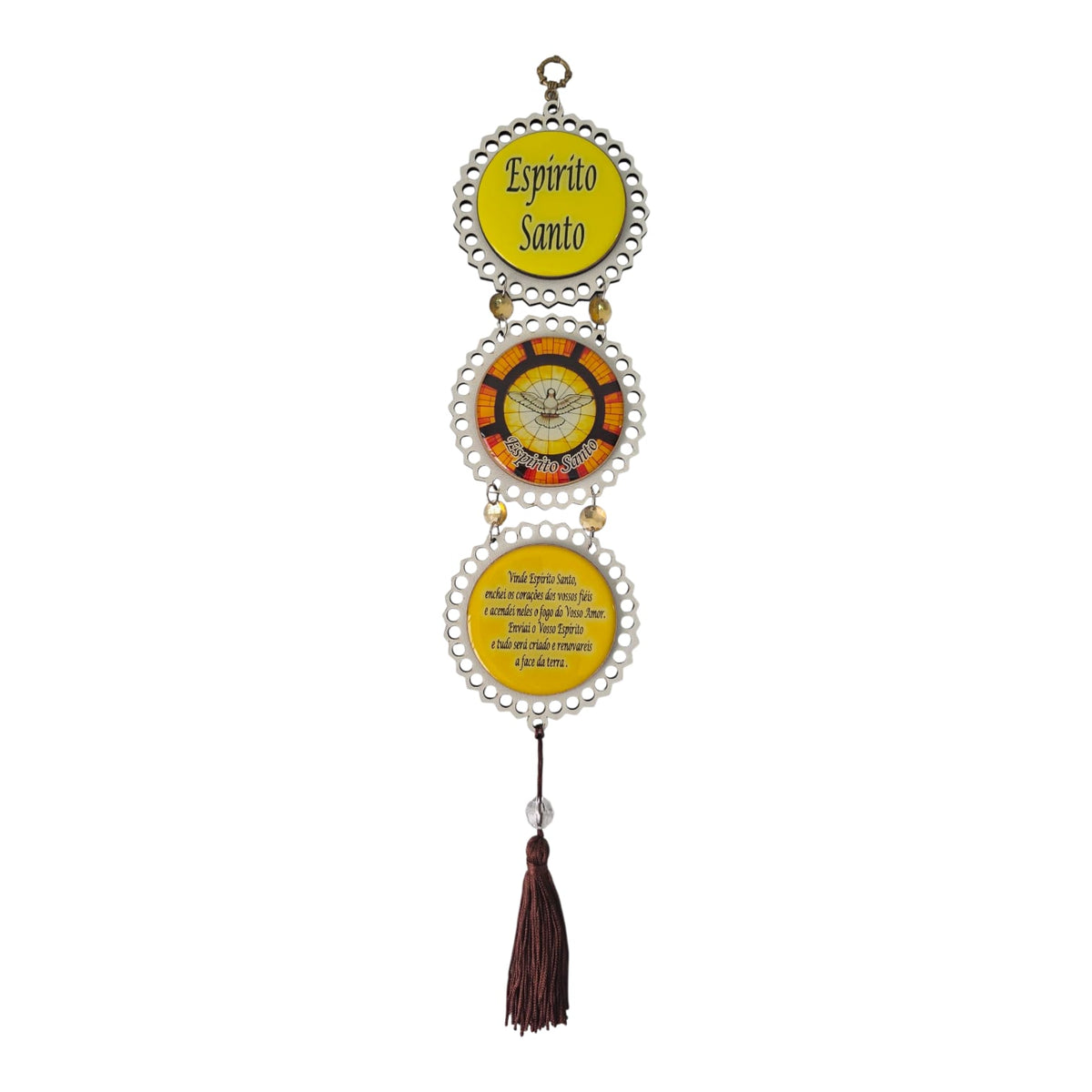 Religious Mandala Door & Wall Hanging with Prayer - 16.1 Inch