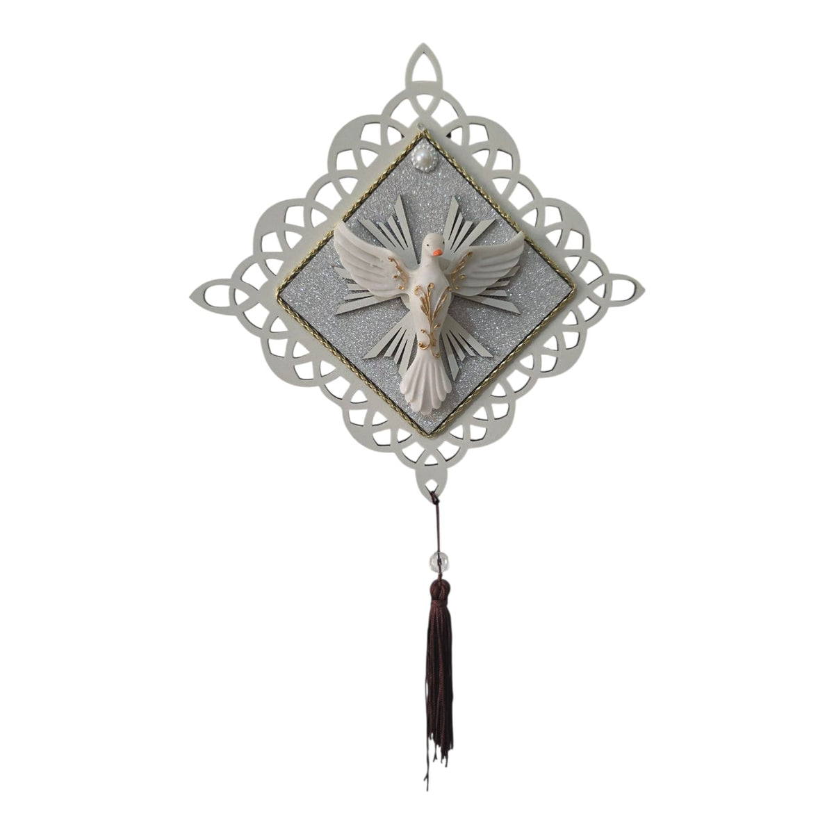 Luxury Holy Spirit Door Scapular with 63 Inch Cord