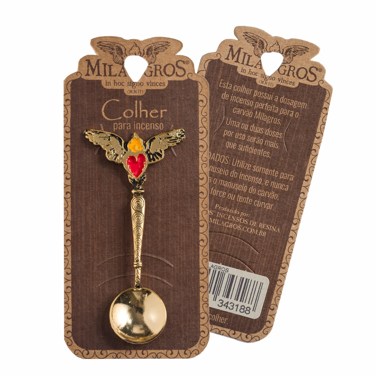 Gold Incense Spoon — 2.8 in