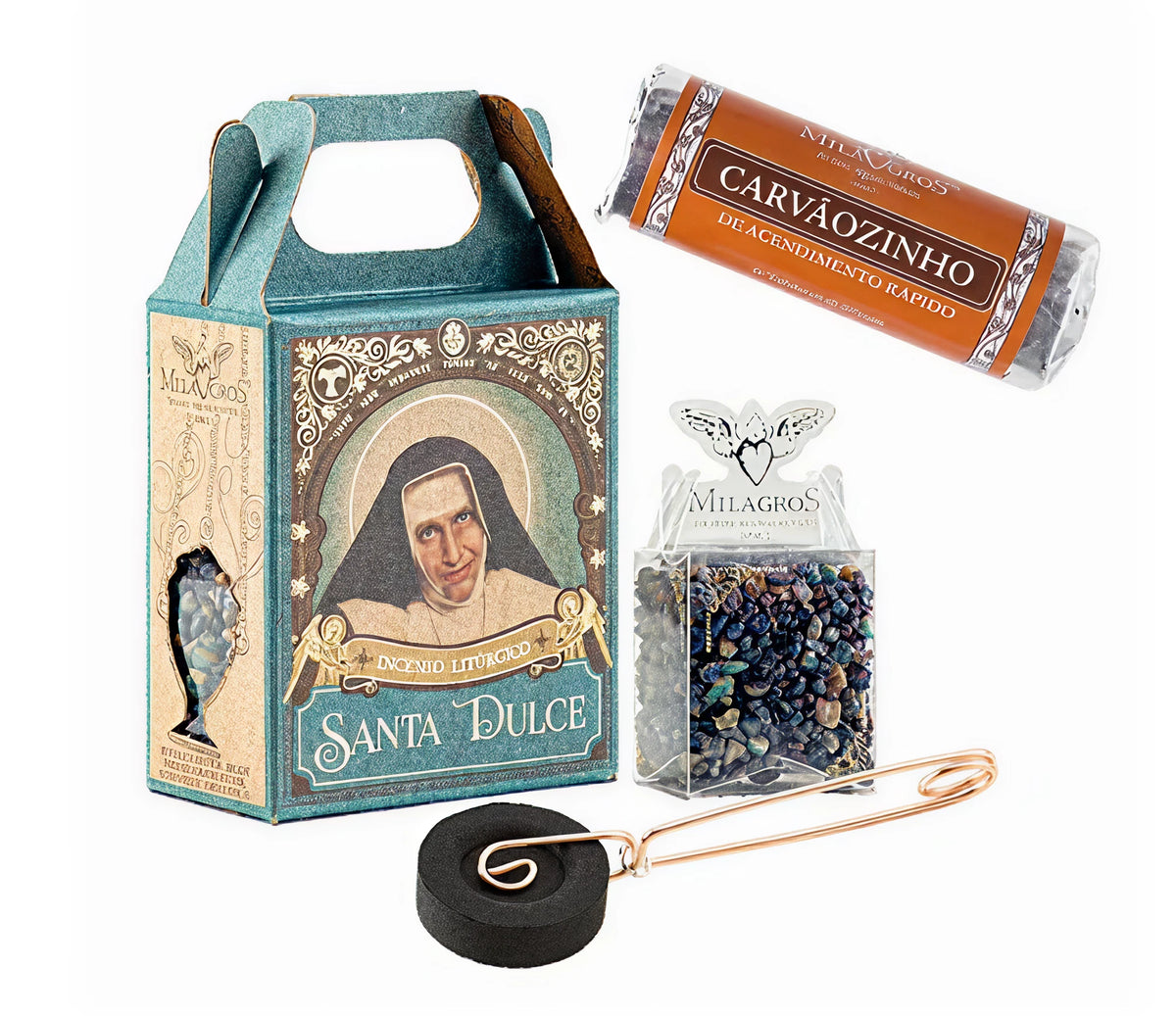 Saint Dulce — illustrated devotional composition