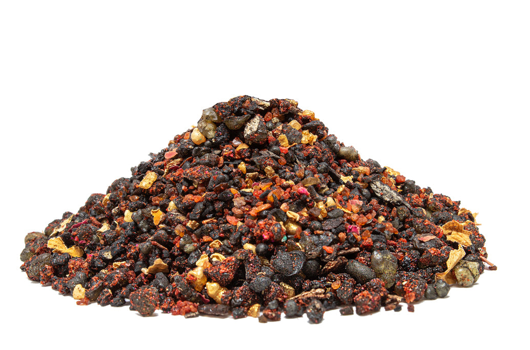 Loose resin grains of Milagros Saint Raphael the Archangel incense — strong, mystical liturgical blend.