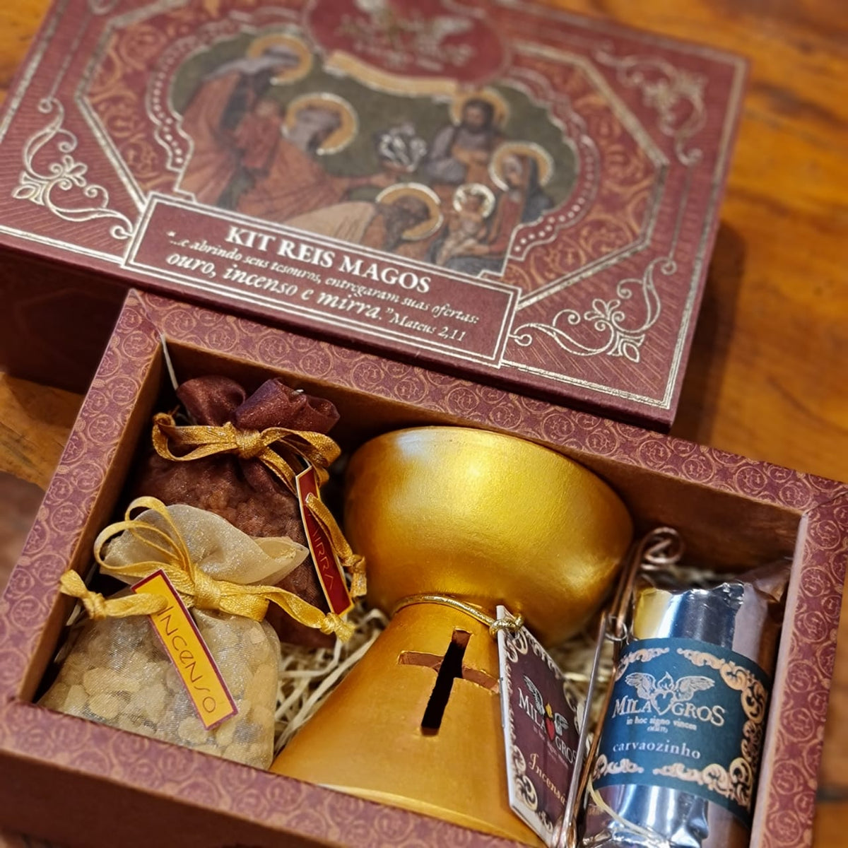 Three Wise Men — promotional composition with kit contents