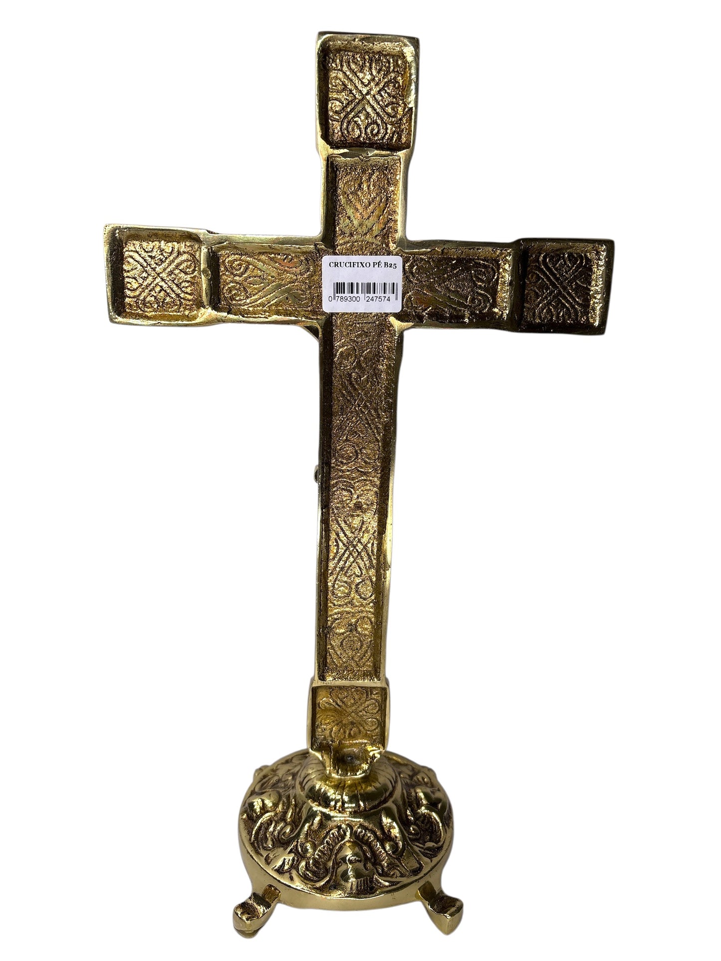 15.4-Inch Bronze Tabletop Crucifix