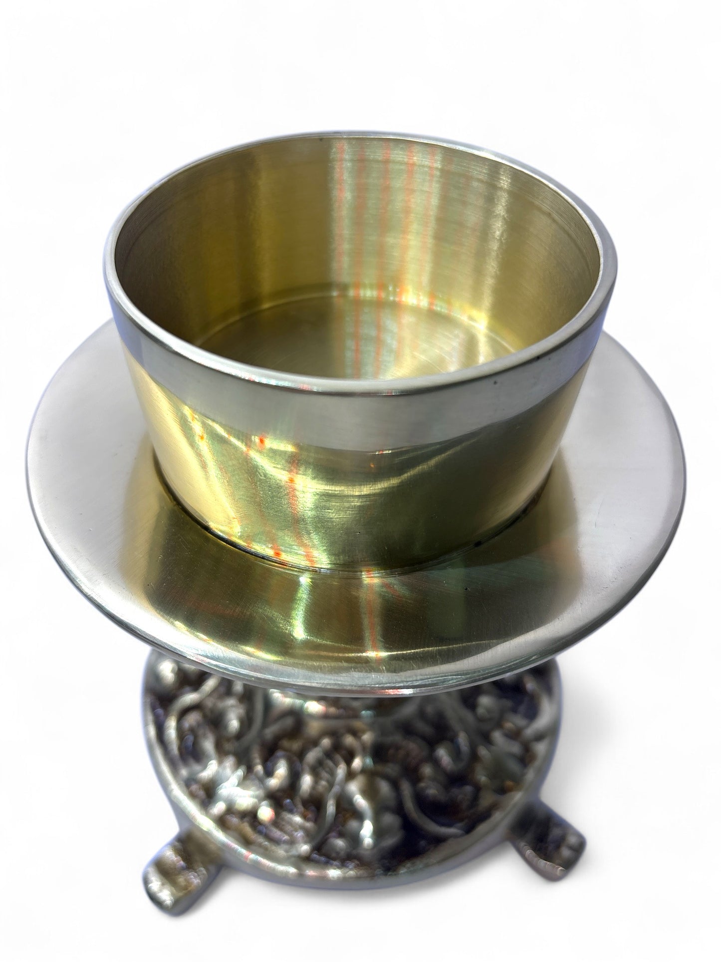 Bronze 7-Day Candlestick 6.3 Inch for 3 Inch Candles