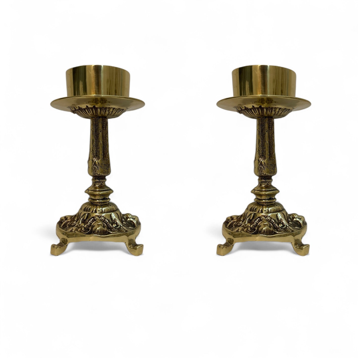 Bronze Candlestick 8.7 Inch for 3 Inch Candles
