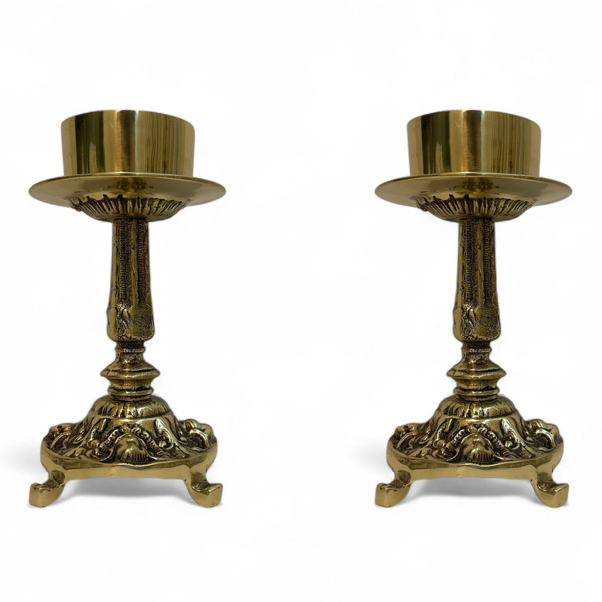 Bronze Candlestick 8.7 Inch for 3 Inch Candles
