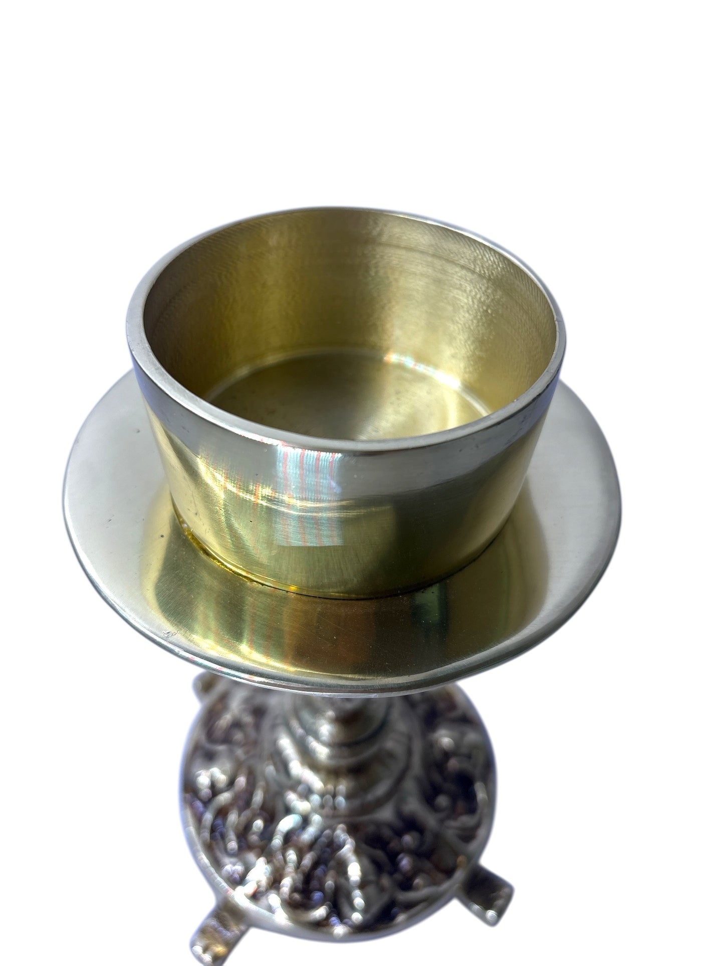 Bronze Candlestick 8.7 Inch for 3 Inch Candles