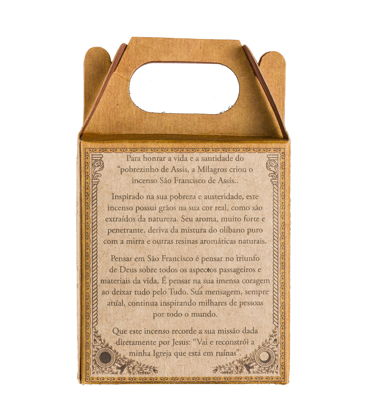 Saint Francis of Assisi Mini Kit — kit box, back view