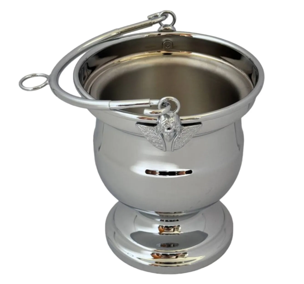 Chrome-Plated Brass Asperge with Removable Inner Cup