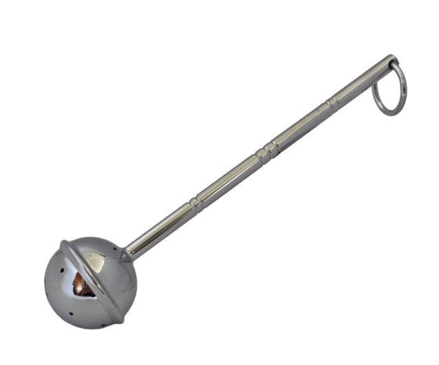Chrome-Plated Brass Asperge with Removable Inner Cup