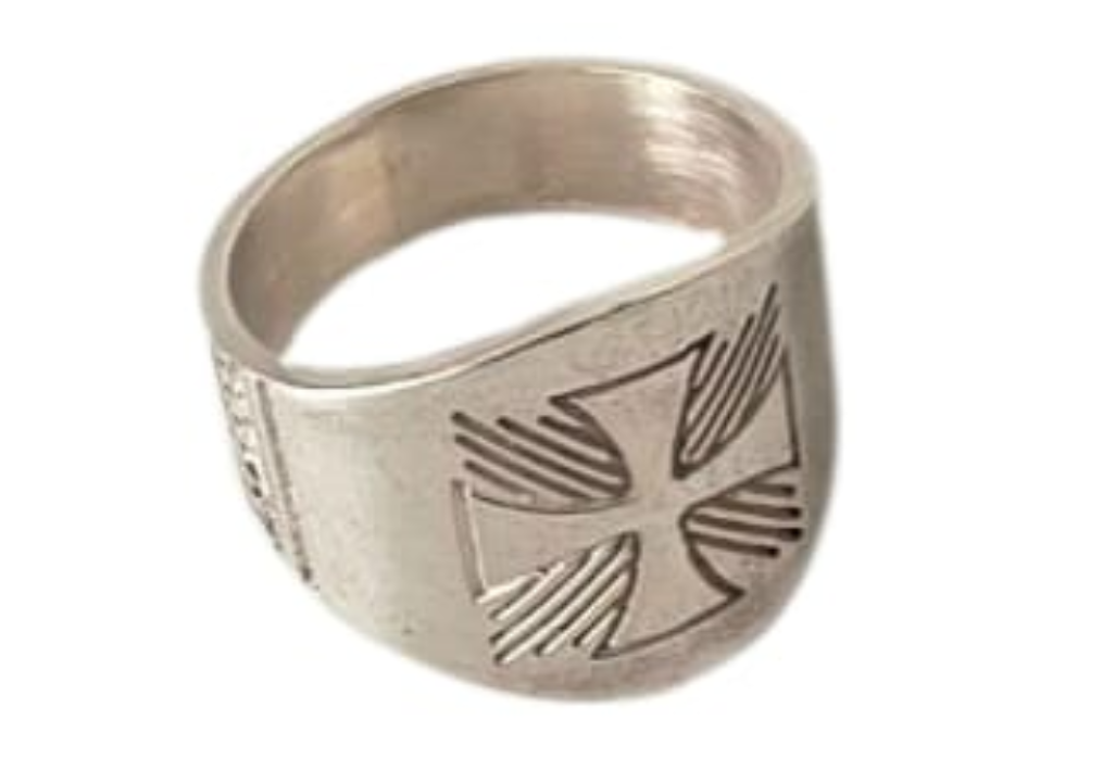 Sterling Silver Episcopal Ring 925