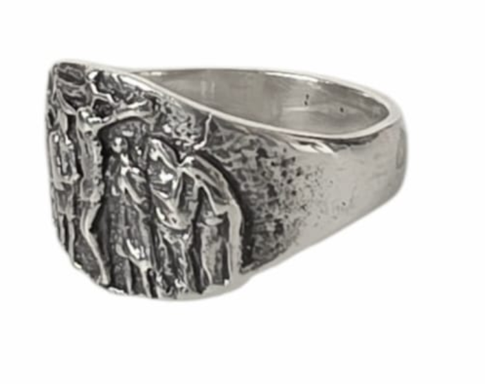 Sterling Silver Episcopal Ring 925