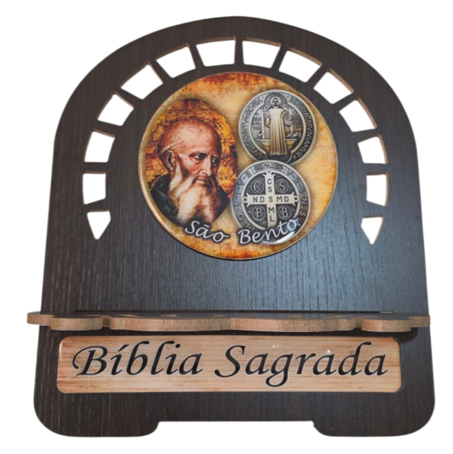 Saint-Resin Bible Stand Holder - Dark Tobacco MDF