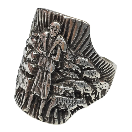 Good Shepherd Episcopal Ring in Sterling Silver 925