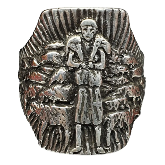 Good Shepherd Episcopal Ring in Sterling Silver 925