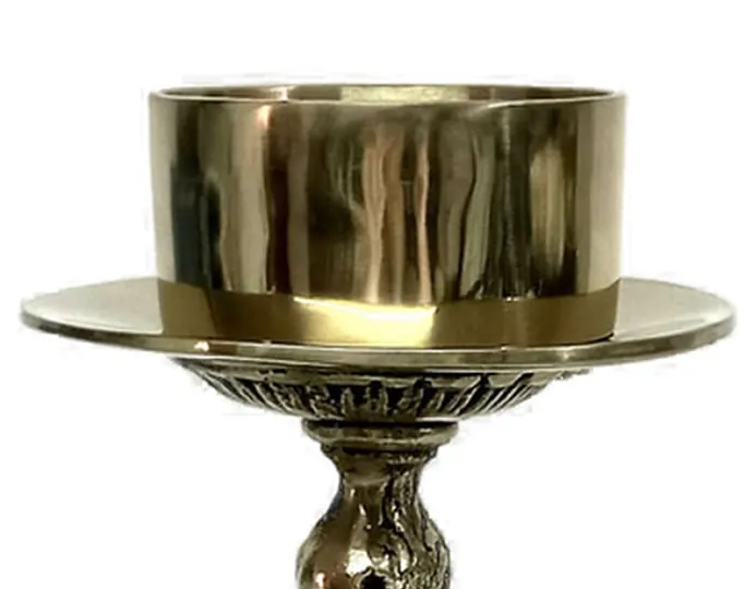 Bronze 7-Day Candlestick 6.3 Inch for 3 Inch Candles
