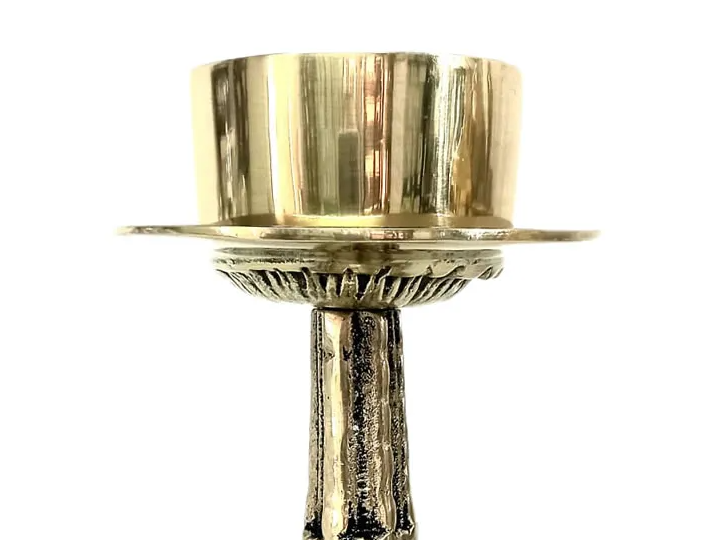 Bronze Candlestick 8.7 Inch for 3 Inch Candles