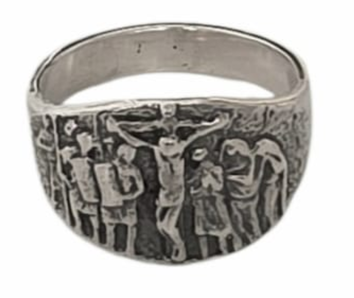 Sterling Silver Episcopal Ring 925