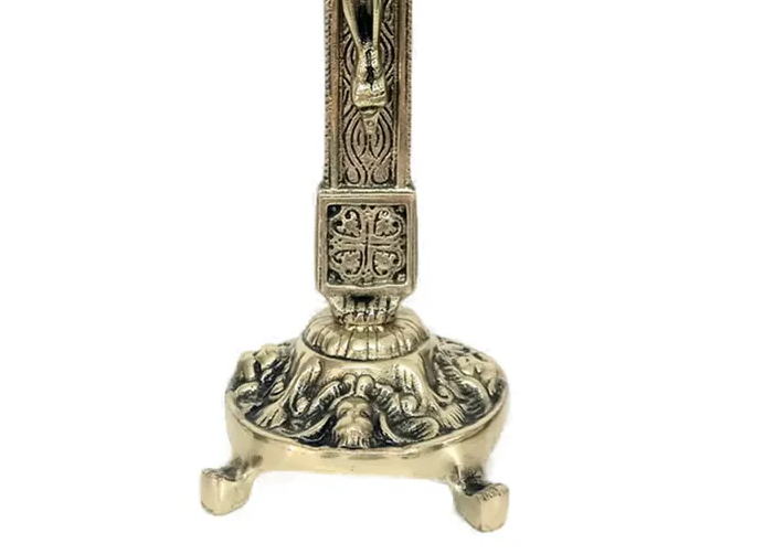 39-Inch Bronze Tabletop Crucifix