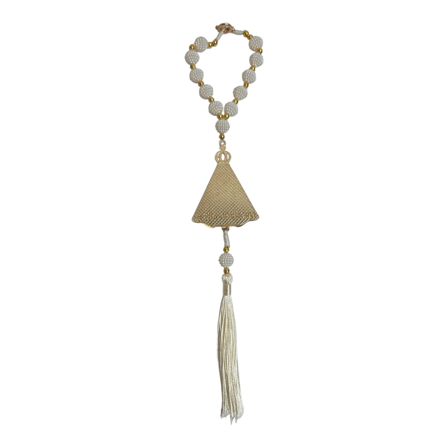 Our Lady of Aparecida Car Rosary Decades - Devotional Tassel Pendant
