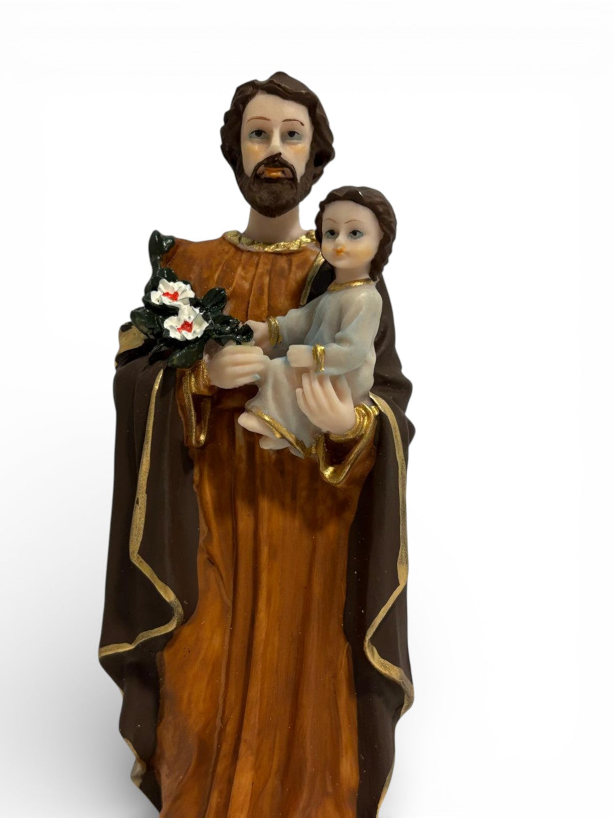 Saint Joseph Child Jesus Statue 8.3 Inch Resin