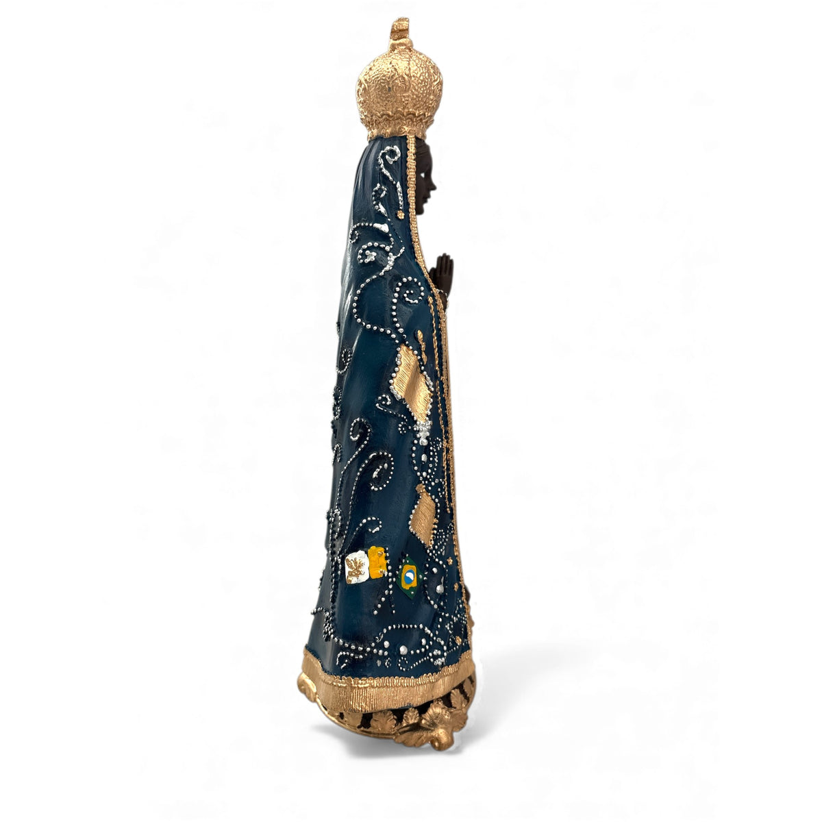 Our Lady of Aparecida Resin Statue – 13.5 Inch – Hand-Painted