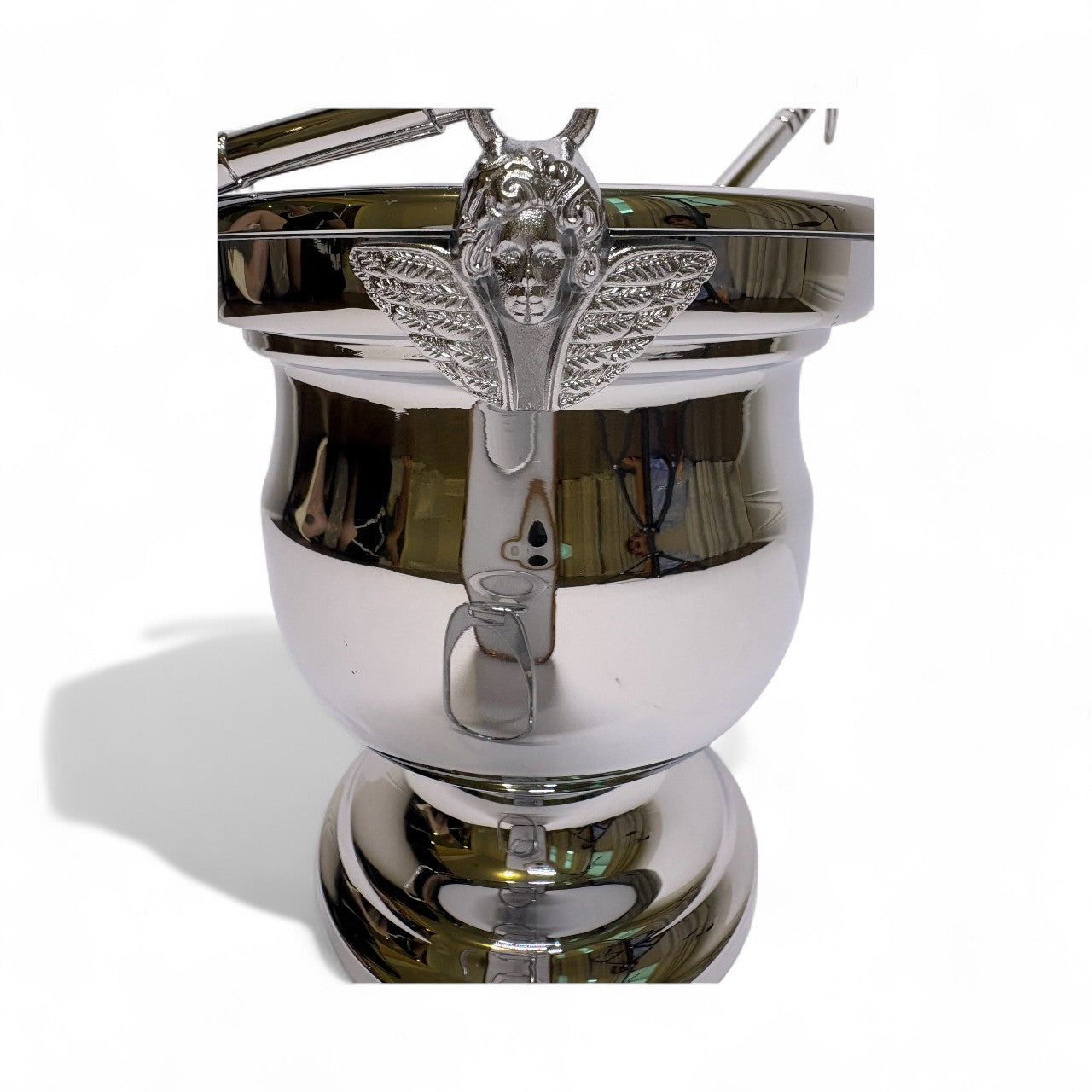 Chrome-Plated Brass Asperge with Removable Inner Cup