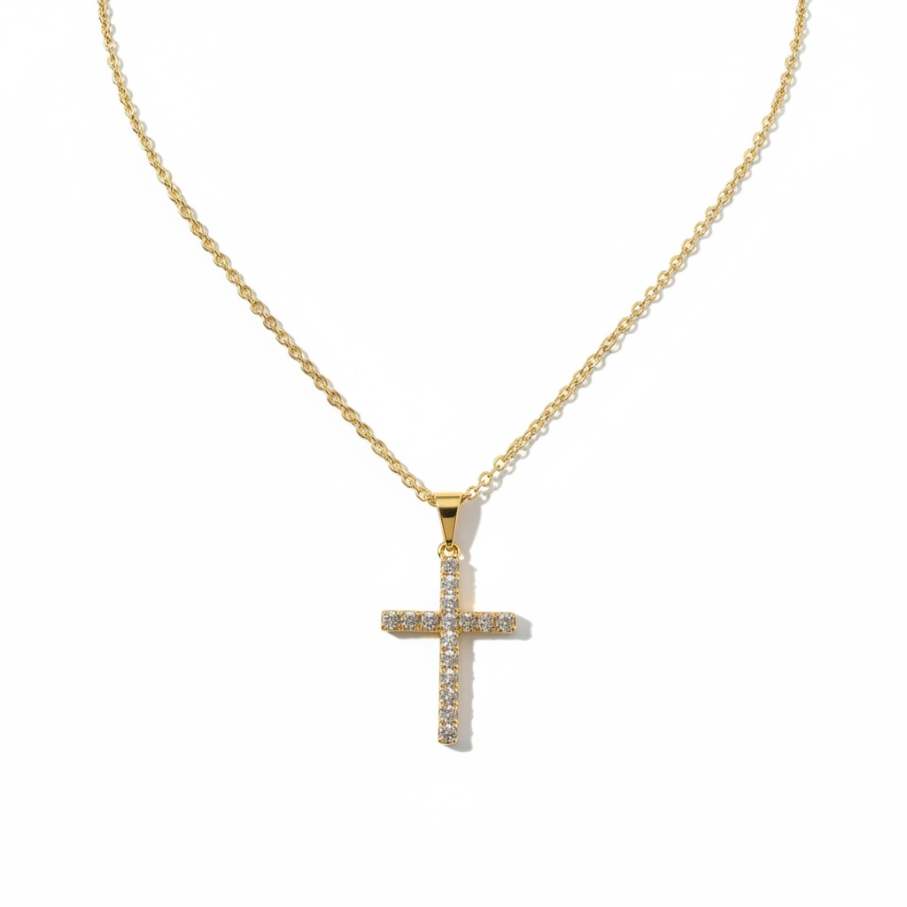 Gold-Plated Brass Cross Pendants – Elegant Faith Jewelry