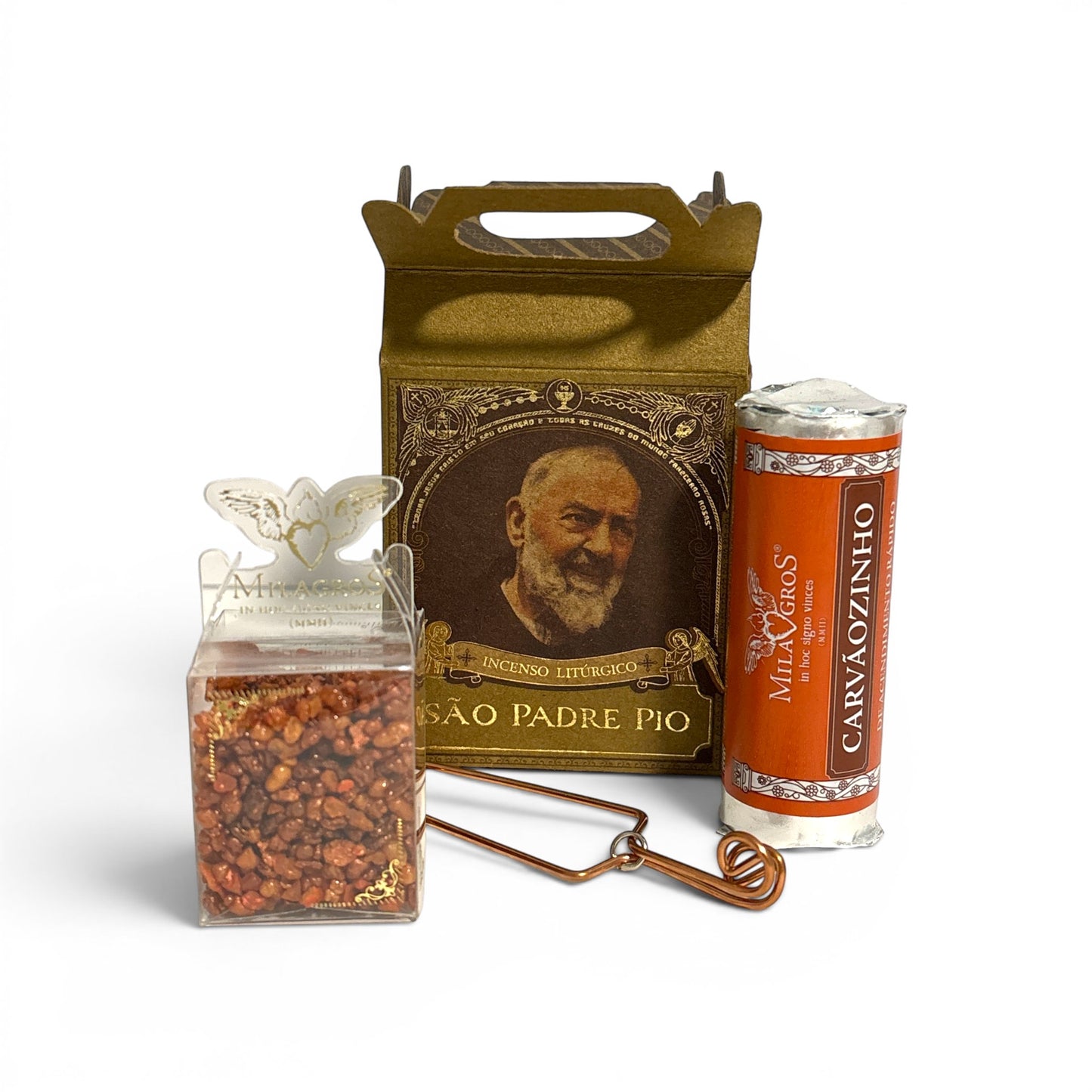 Saint Padre Pio Mini Incense Kit — Cinnamon, Menthol