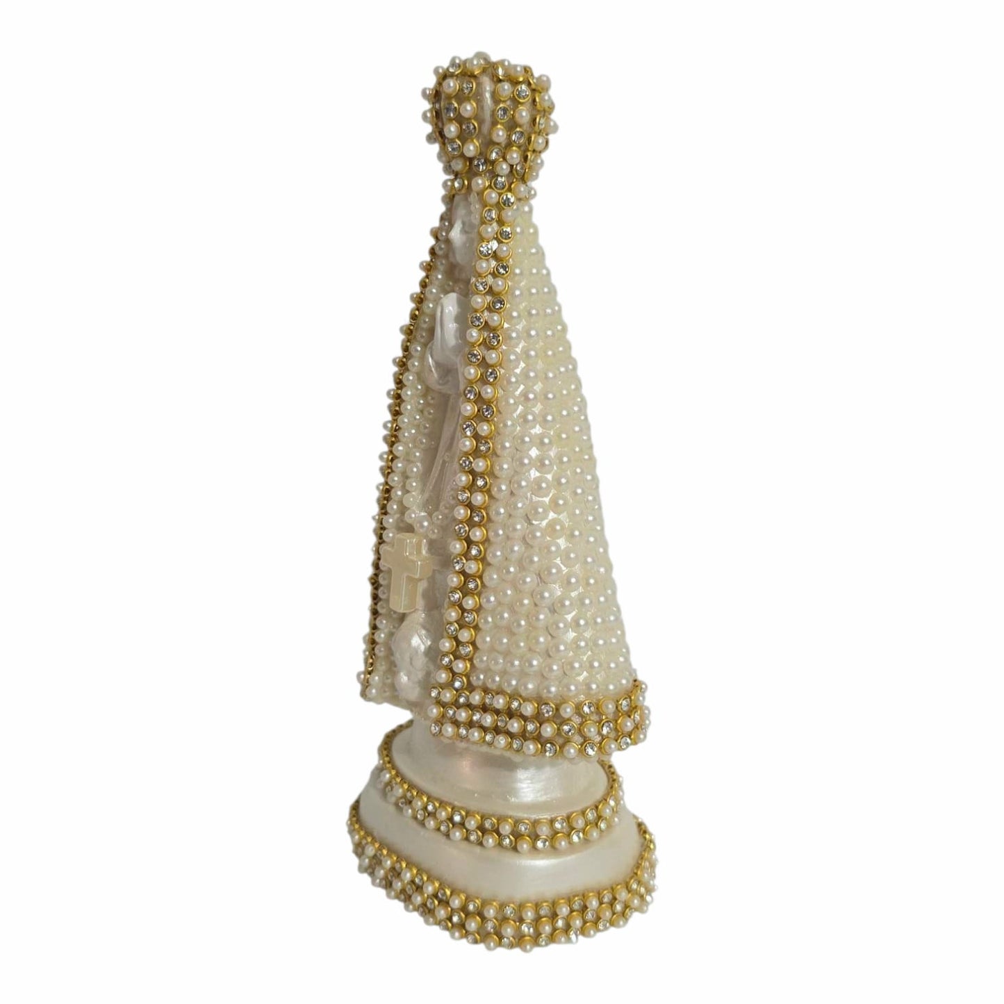 Pearl Our Lady of Aparecida Resin Statue – 6.3 Inch