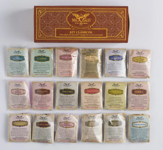 18-Pack Resin Incense Kit with 0.2 oz Sachets