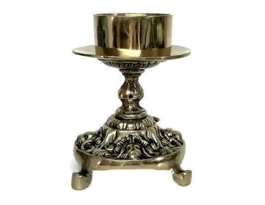 Bronze 7-Day Candlestick 6.3 Inch for 3 Inch Candles