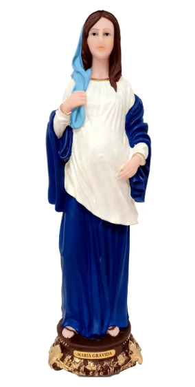 Our Lady Pregnant 11.4 Inch Statue