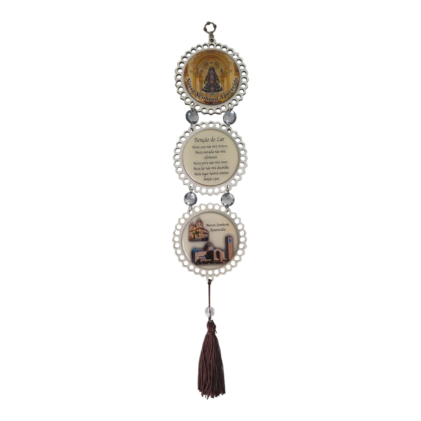 Religious Mandala Door & Wall Hanging with Prayer - 16.1 Inch