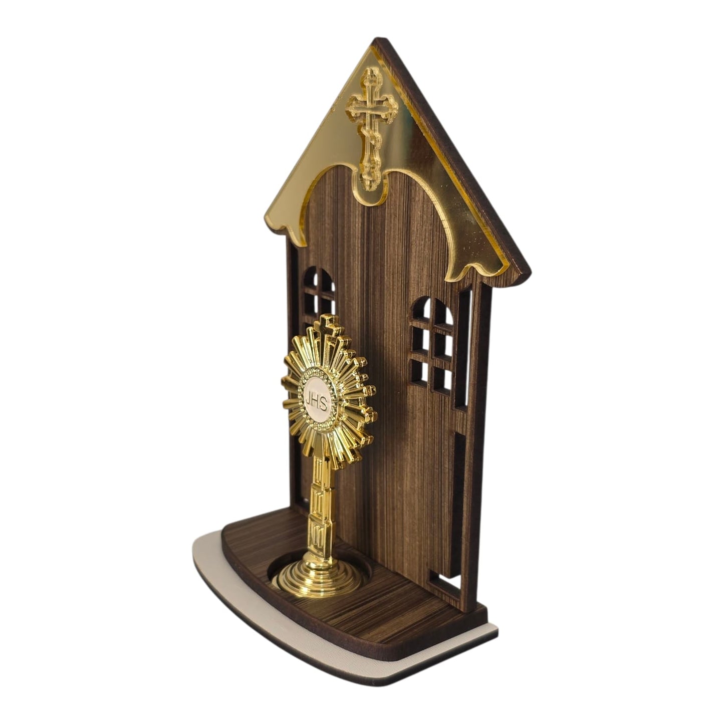 Miniature Tabletop Oratory Chapel with Monstrance