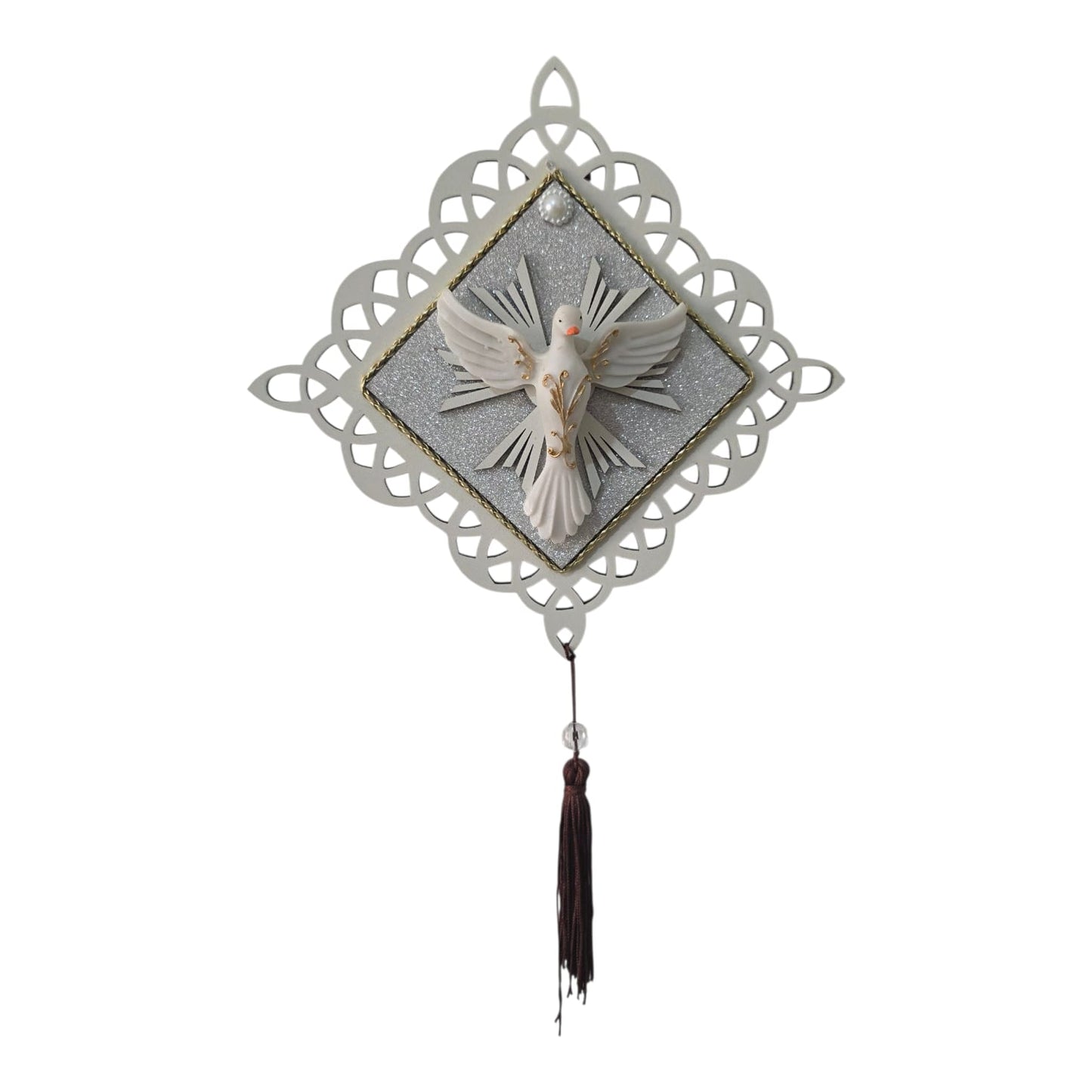 Luxury Holy Spirit Door Scapular with 63 Inch Cord