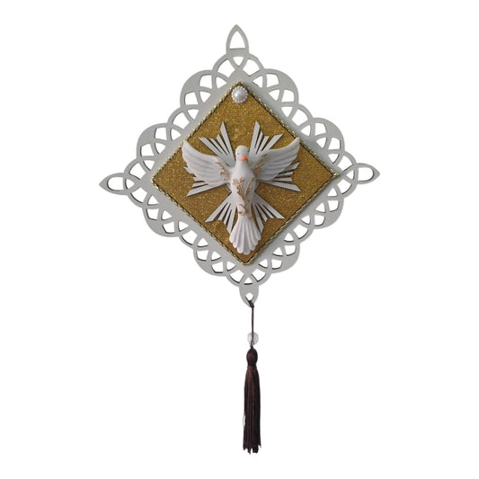 Luxury Holy Spirit Door Scapular with 63 Inch Cord