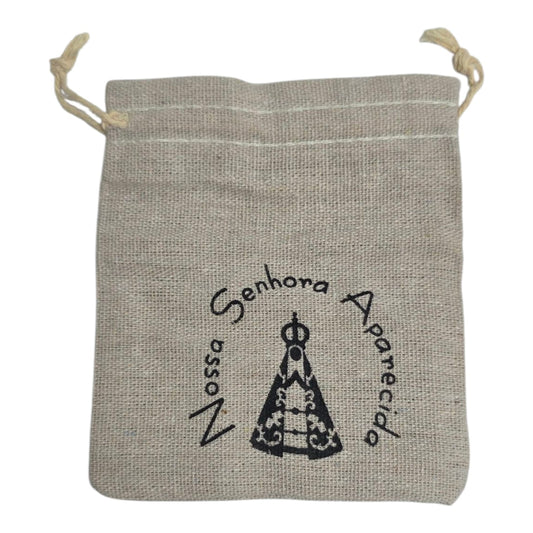 Our Lady of Aparecida Jute Pouch
