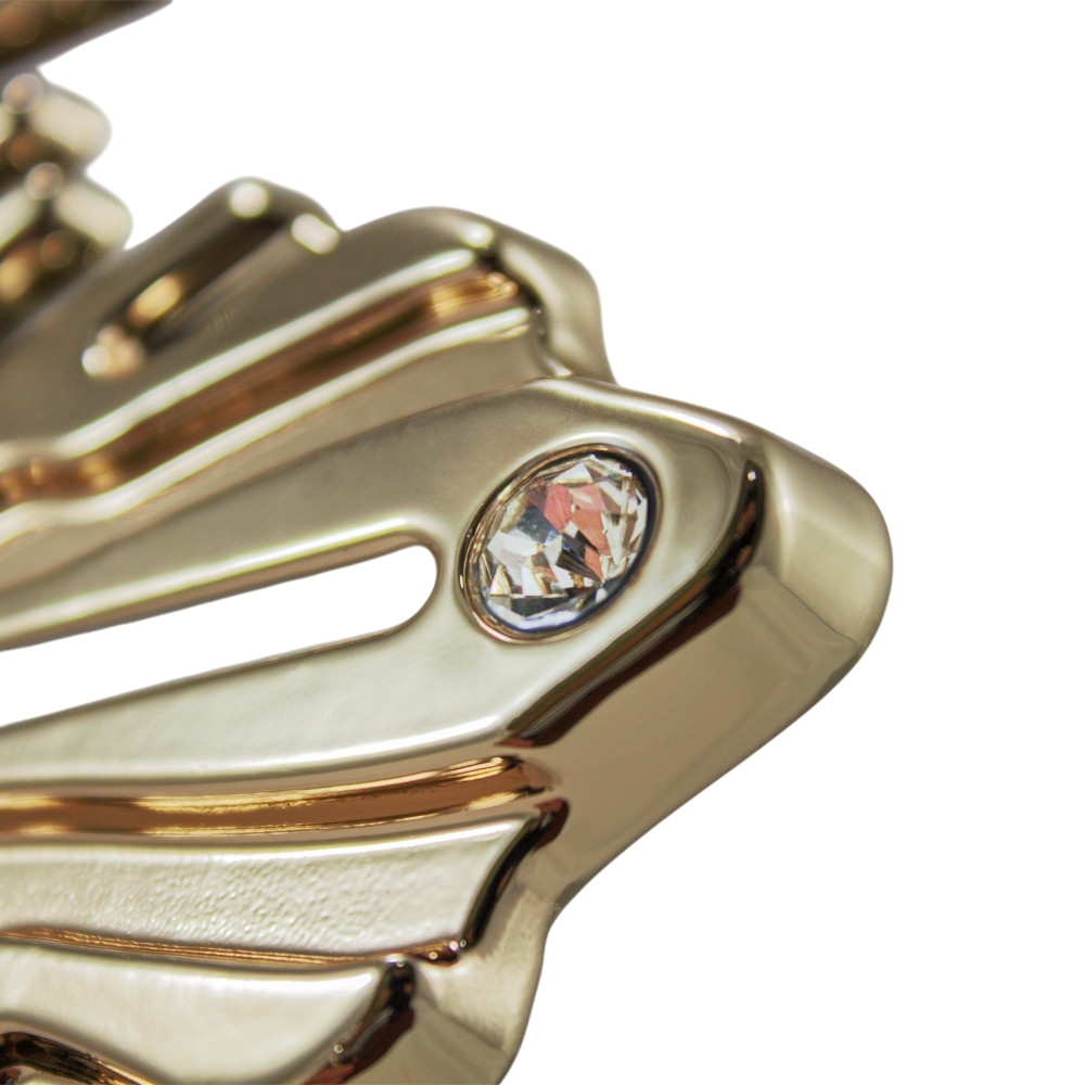 Holy Spirit Dove Ornament — Gold Sunburst with White Dove