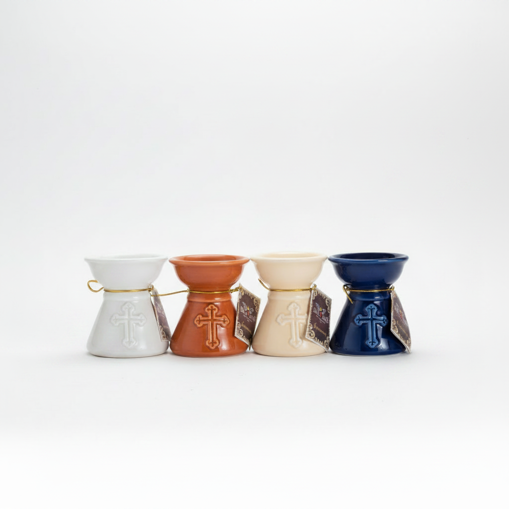 Ceramic Incense Burner Starter Kit — 18 Liturgical Resin Varieties