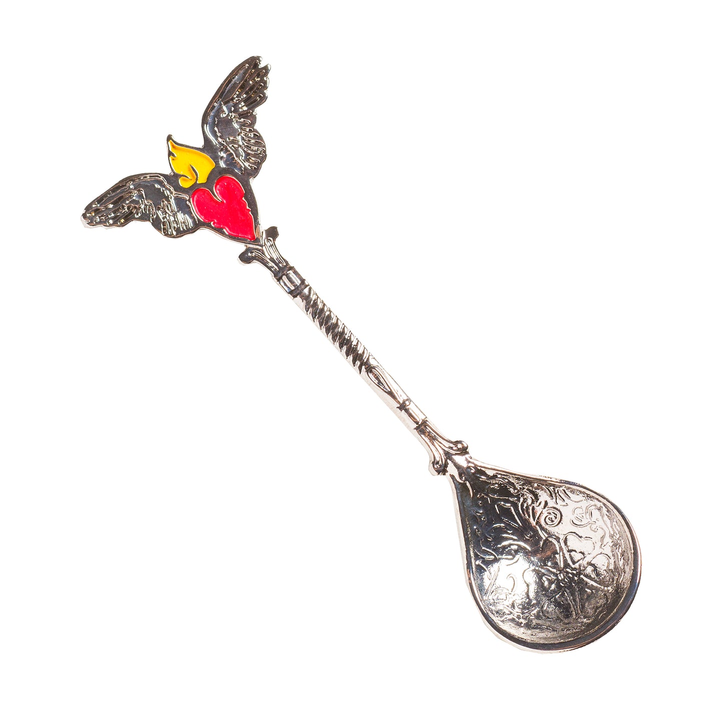 Milagros Silver Incense Spoon, 4.3 Inch