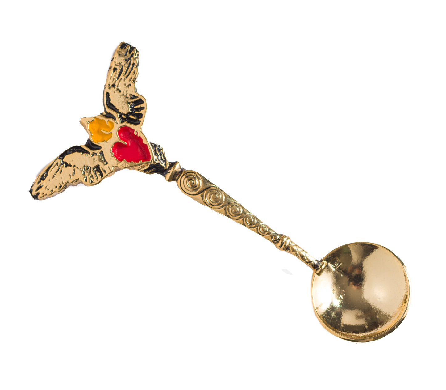 Milagros Gold Incense Spoon, 2.8 Inch