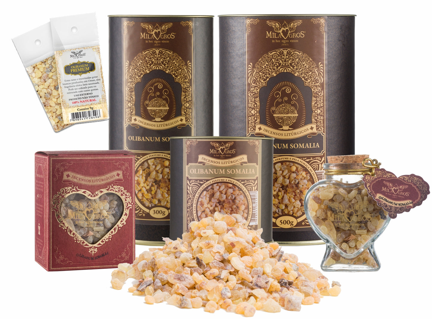 Milagros Olibanum Somalia (Premium) Resin Incense - 0.3-17.6oz