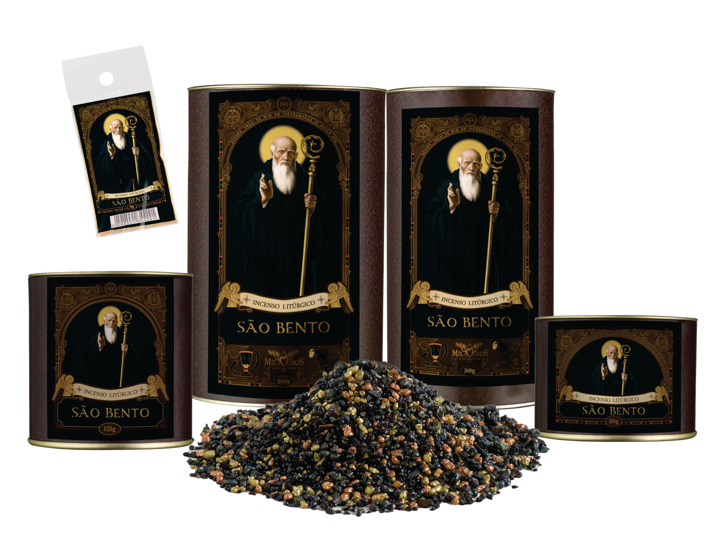 Milagros Saint Benedict (São Bento) Resin Incense - 0.3-17.6oz