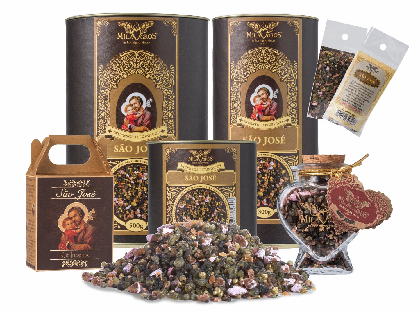 Milagros Saint Joseph (São José) Resin Incense - 0.3-17.6oz