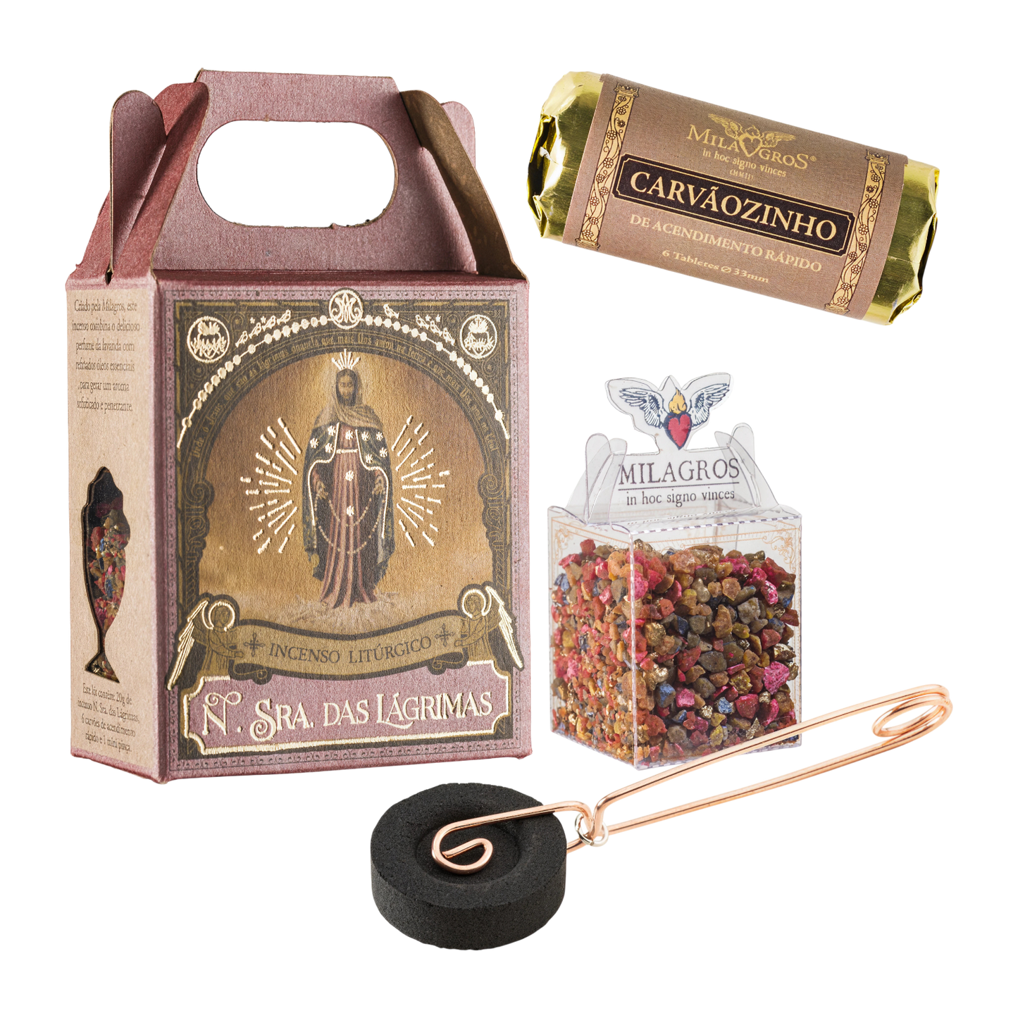 Milagros Our Lady of Tears Incense Mini Kit